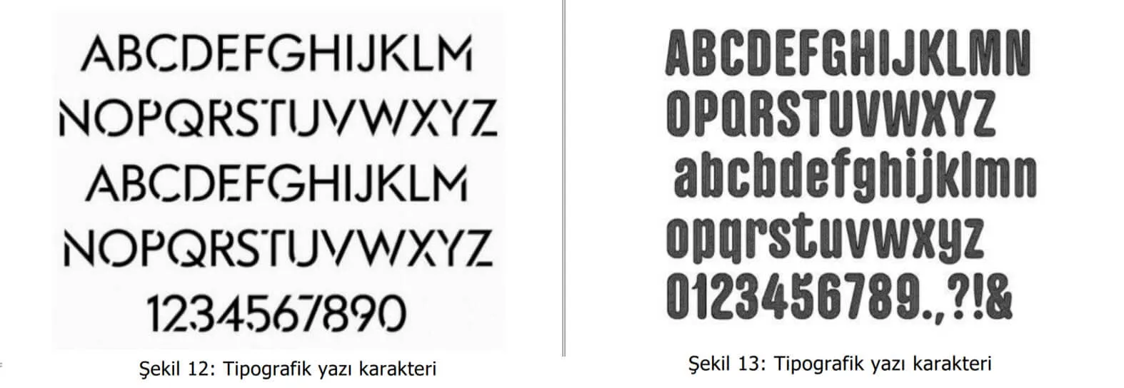 tipografik yazı karakter örnekleri-Manisa Patent
